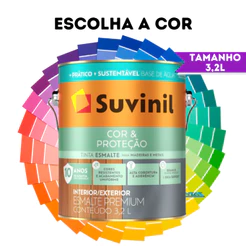 Esmalte Madeira e Metal Base Água 3,2l Cor & Proteção Suvinil Escolha A Cor e Acabamento