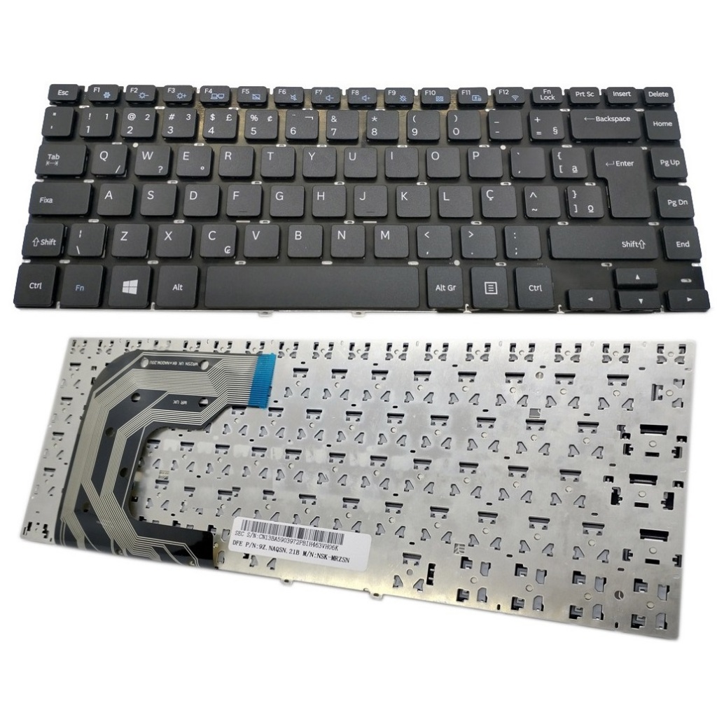 Teclado para Notebook Samsung NP370 NP370E4K-KWABR | Preto ABNT2