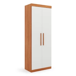 Guarda Roupa Genova Módulo de 2 Portas Freijo com Off White Batrol