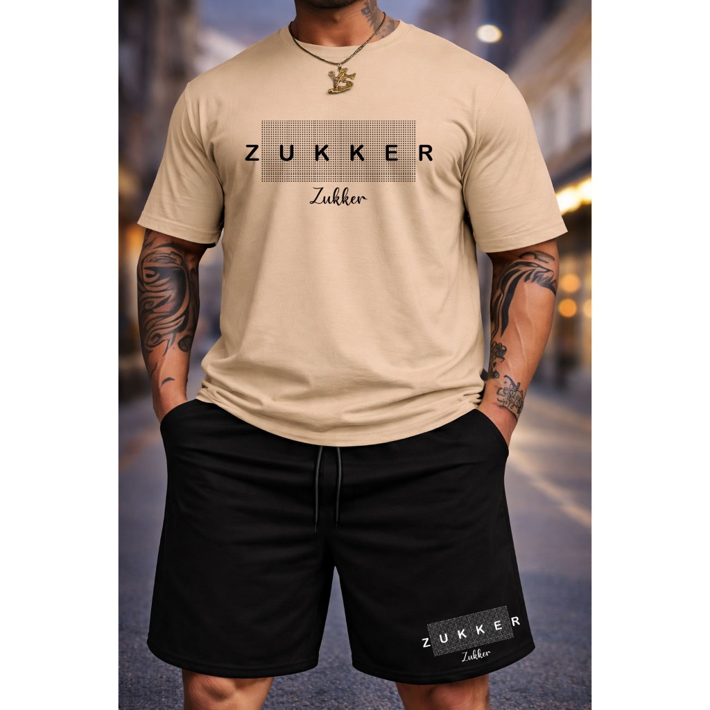 Kit Camiseta + Bermuda Moletinho Conjunto Confortável Camisa Malha 100% Algodão Linha Premium Oferta