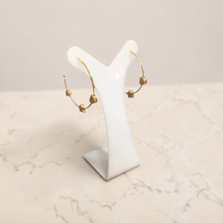 Expositor de brinco calda em acrilico branco unitário para vitrines de lojas e fotos em Oferta na Shopee