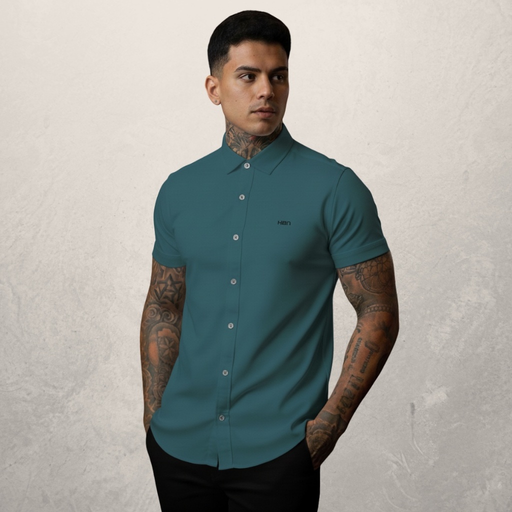 Camisa Masculina Viscose com Elastano | Confortável e Casual Moderno - TAT