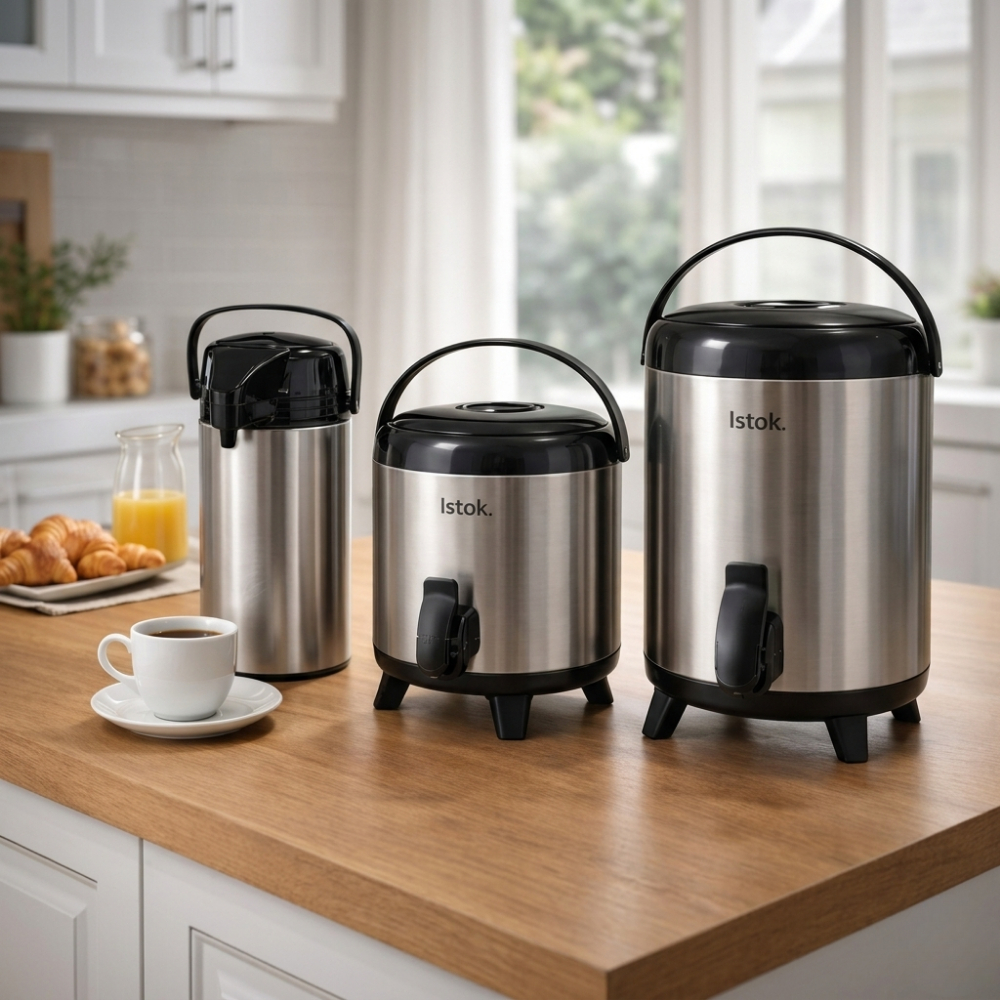 Botijão Térmico Garrafa Térmica 1,9L 5,5L 9,5L Quente Frio Chá Café Chimarrão Suco Restaurante Hotel