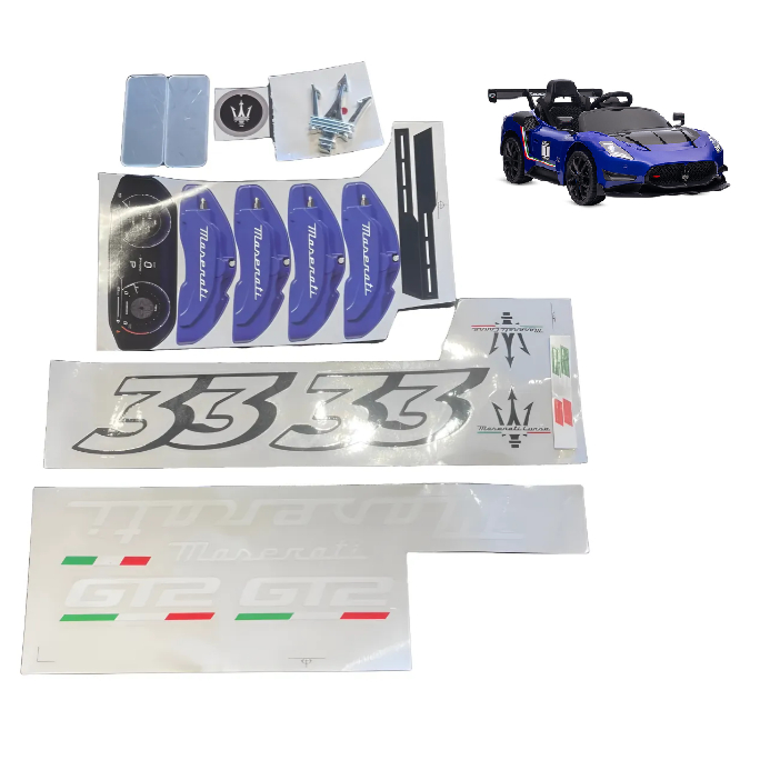 Adesivos Carrinho Elétrico Maserati Brinquedos Bandeirante Cartela Adesivo Colante