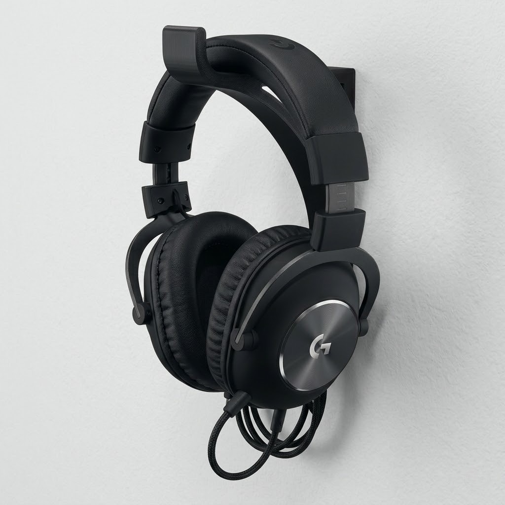Suporte Parede Headset Universal e Fone de Ouvido Gamer Apoio Fixo Dupla Face