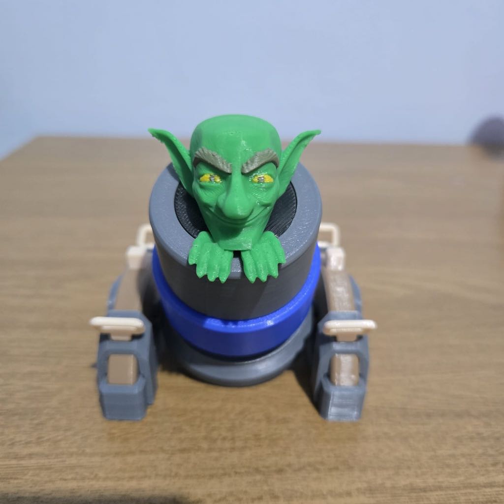 💣 Boneco Decorativo Morteiro com Goblin – Estilo Clash Royale