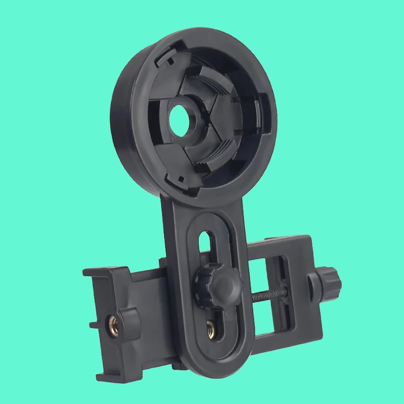 Suporte Adaptador REGULÁVEL de Celular para Luneta e Telescópio