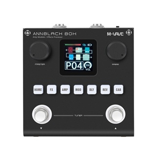 Pedal de Guitarra M-VAVE ANNBLACK BOX | 60+ Efeitos, Tela HD, APP Bluetooth, Gravação USB em Oferta na Shopee