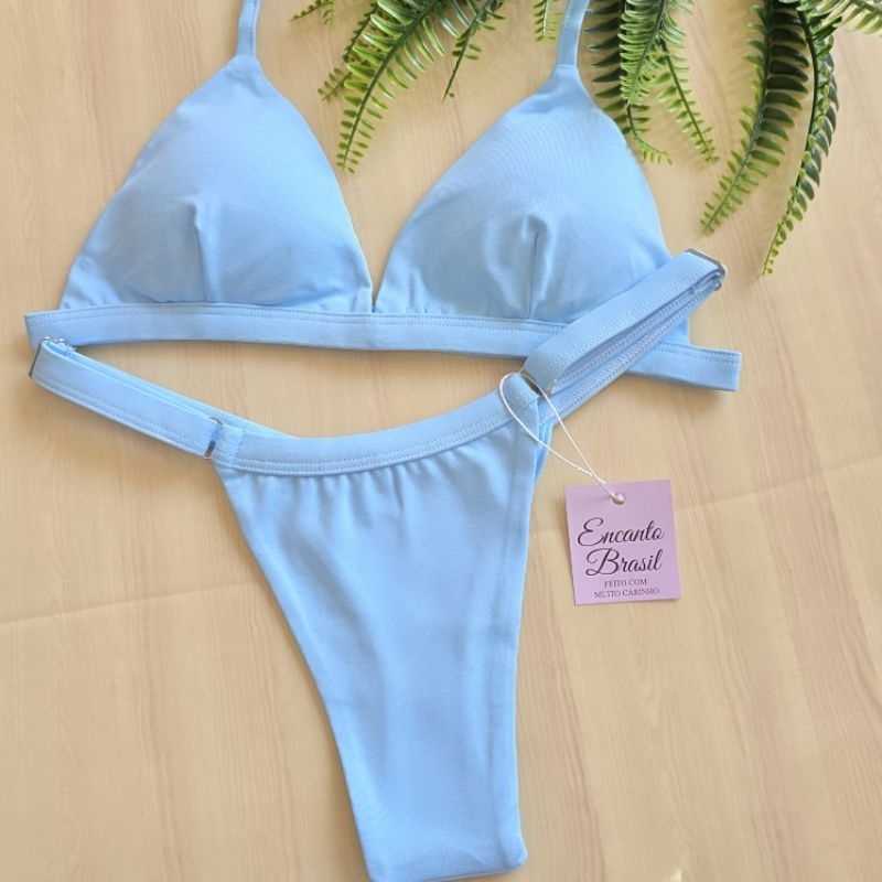 Biquíni Fita Fio Dental Marquinha de Bronze Bojo Removível Aviador