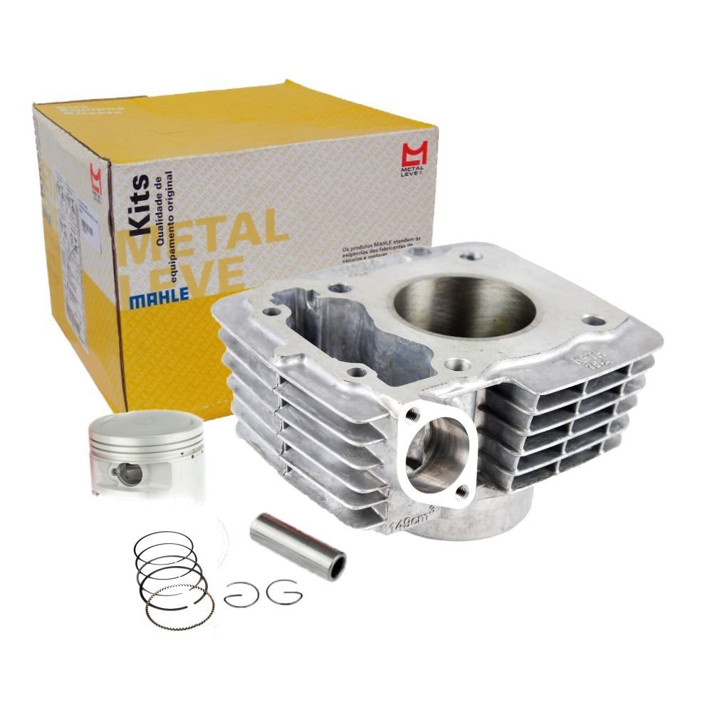 Kit Cilindro Pistão Anel Motor Cg Titan Fan 150 2004 2005 2006 2007 2008 2009 10 11 12 13 14 Original Metal Leve K9171