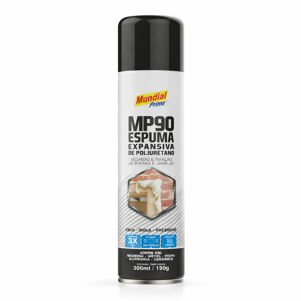 Espuma Expansiva de Poliuretano 500ml/340gr - Mundial Prime em Oferta na Shopee