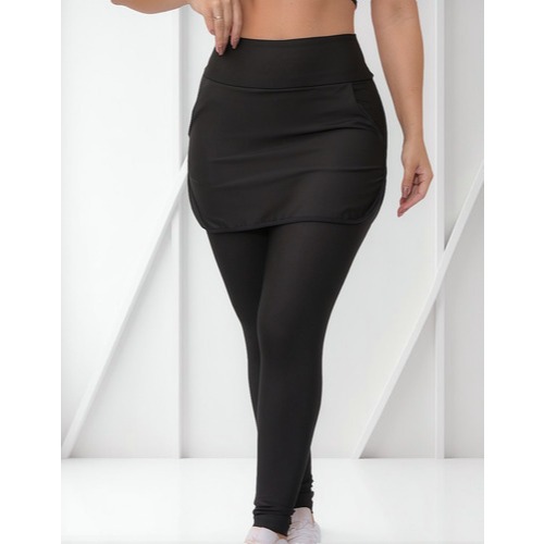 Legging Leg Saia Moda Evangélica Academia Feminina Fitness