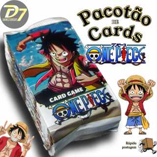 Kit Pacotão 200 Cards Figurinhas ONE PIECE de bater = 50 Pacotes / Colecionável / Trading Cards em Oferta na Shopee