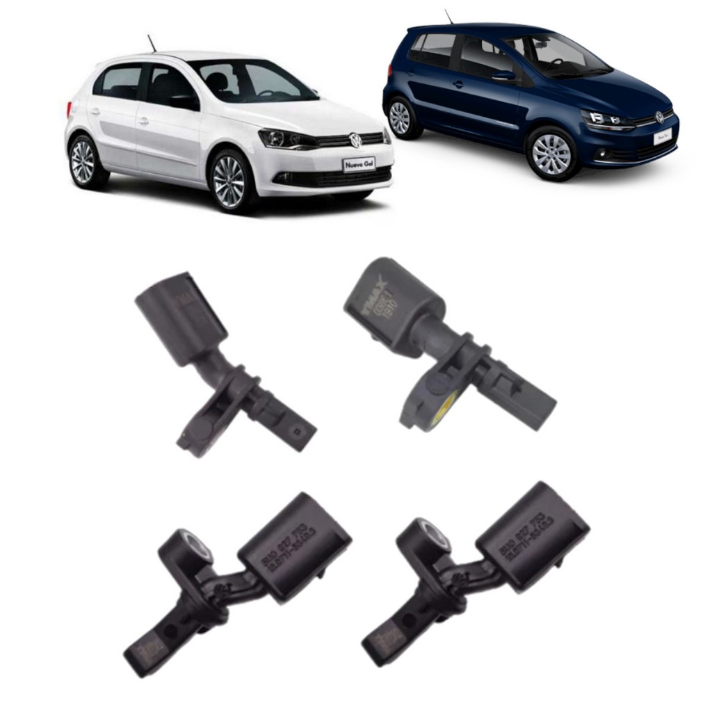 Kit 4 Sensor Freio Abs Voyage Gol G6 G7 Diant+tras