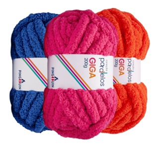 Lã Giga Pingouin 200 Gramas Para Crochê e Tricô Fio Grosso e Alto Rendimento em Oferta na Shopee