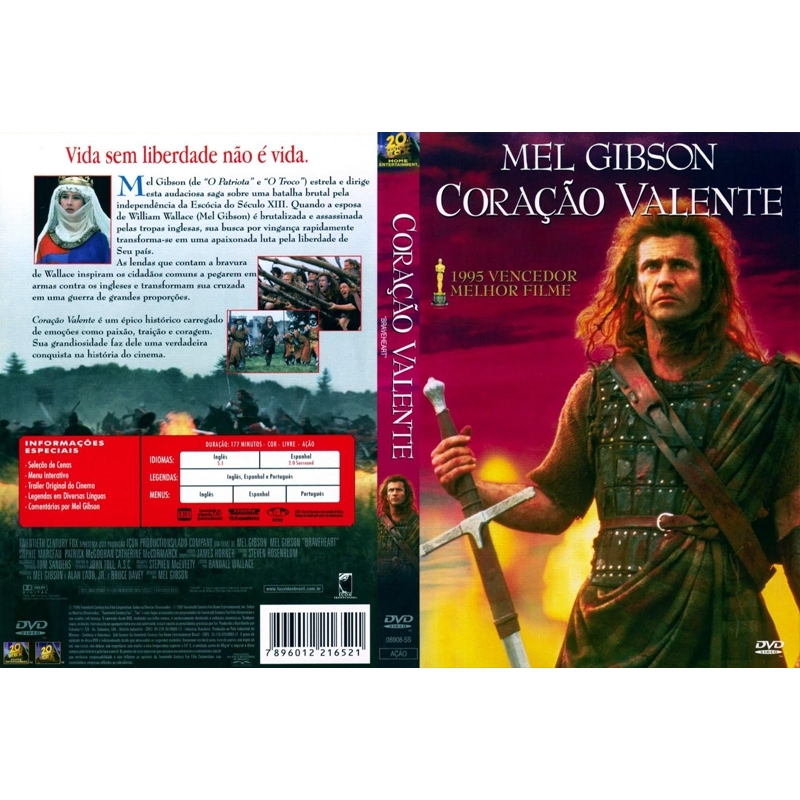 CORAÇÃO VALENTE DVD DUPLO (Mel Gibson) dublado e legendado   Viva toda a vibração e o trinfo de “Johnny e June” como nun