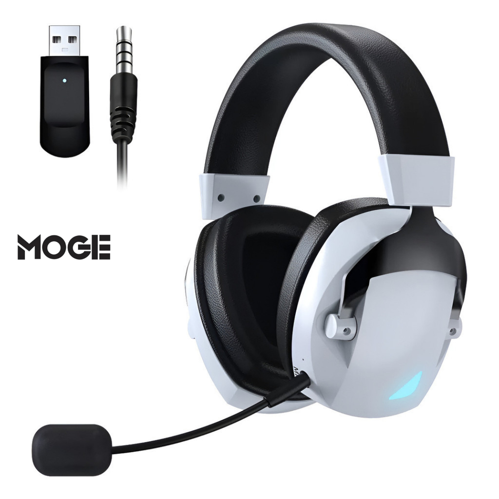 Headset Gamer Wireless 2.4GHz Bluetooth 5.3 | 50mm Bateria 22h em Oferta na Shopee
