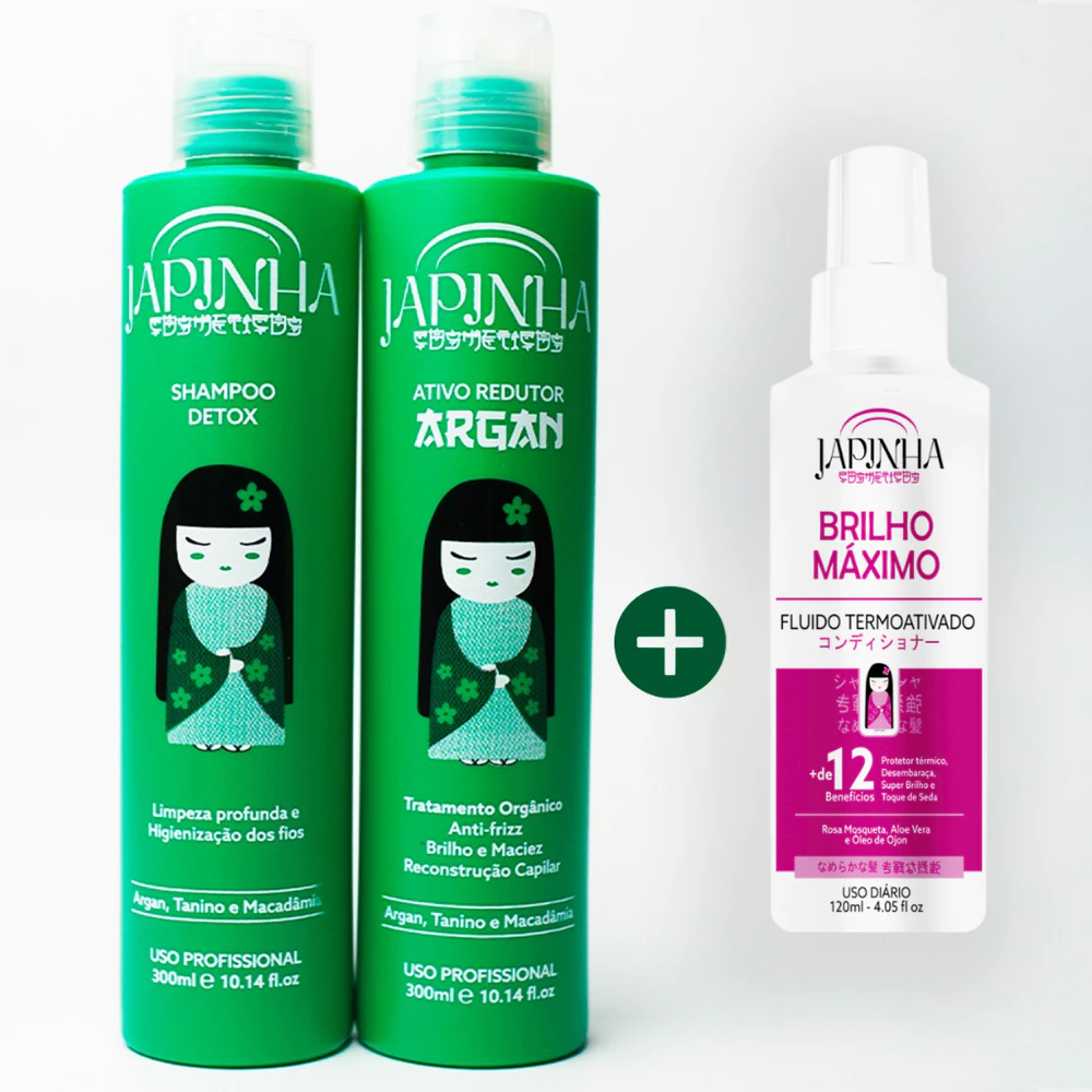 Kit Realinhamento Capilar Sem Formol Orgânica + Protetor Térmico