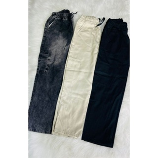 Calça Cargo Brim com Bolsos Laterais Infantil 10 ao 16 Meninos em Oferta na Shopee