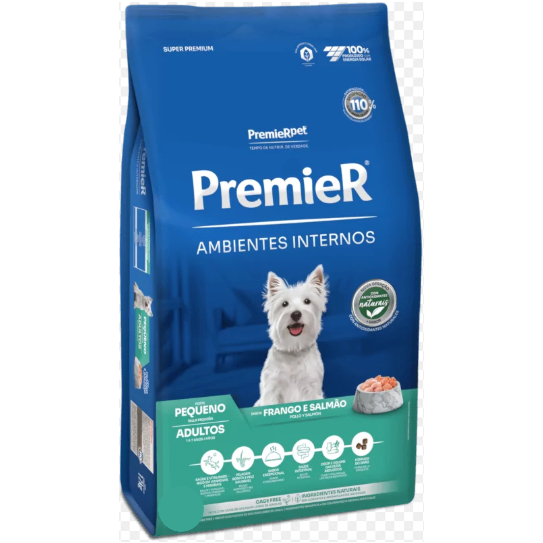Ração PremieR Pet Ambientes Internos Cães Adultos Porte Pequeno Frango E Salmão 1kg