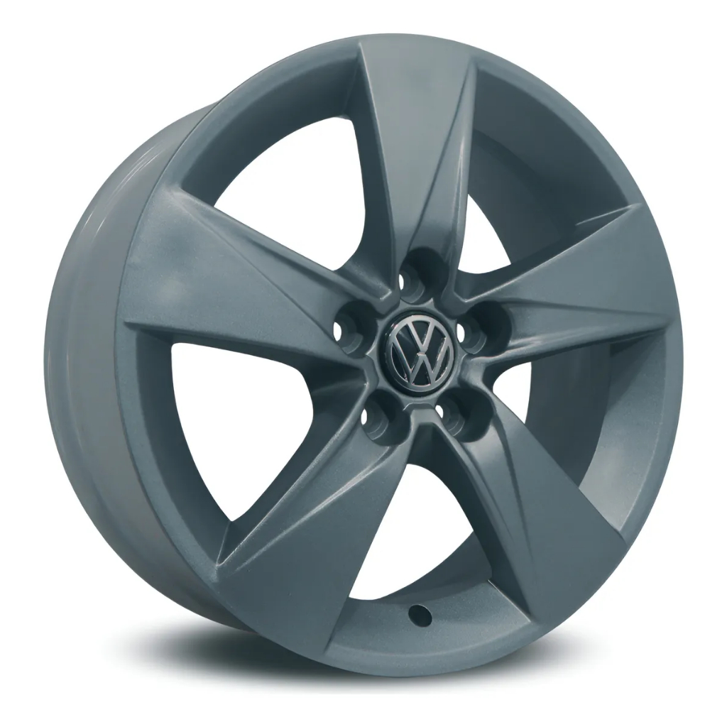 Kit 4 Rodas Aro 15 Vw Fox Polo Rock In Rio 5x100 +bicos