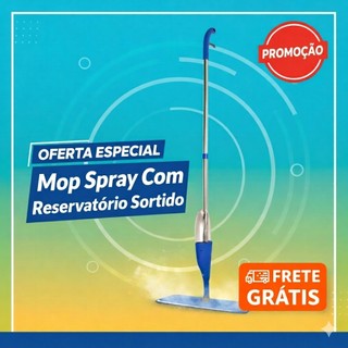 🏡 Mop Spray com Reservatório 2 em 1 Limpeza Rápida Sem Balde 360°