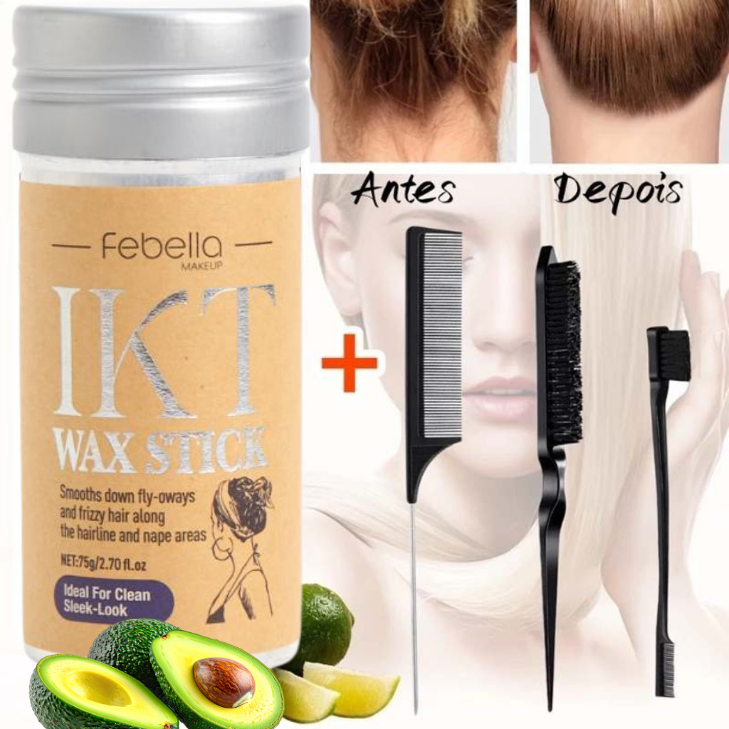 Bastão De Cera De Cabelo Profissional Cabelo Liso Masculino, Fácil Estilo & Longa Duração em Oferta na Shopee