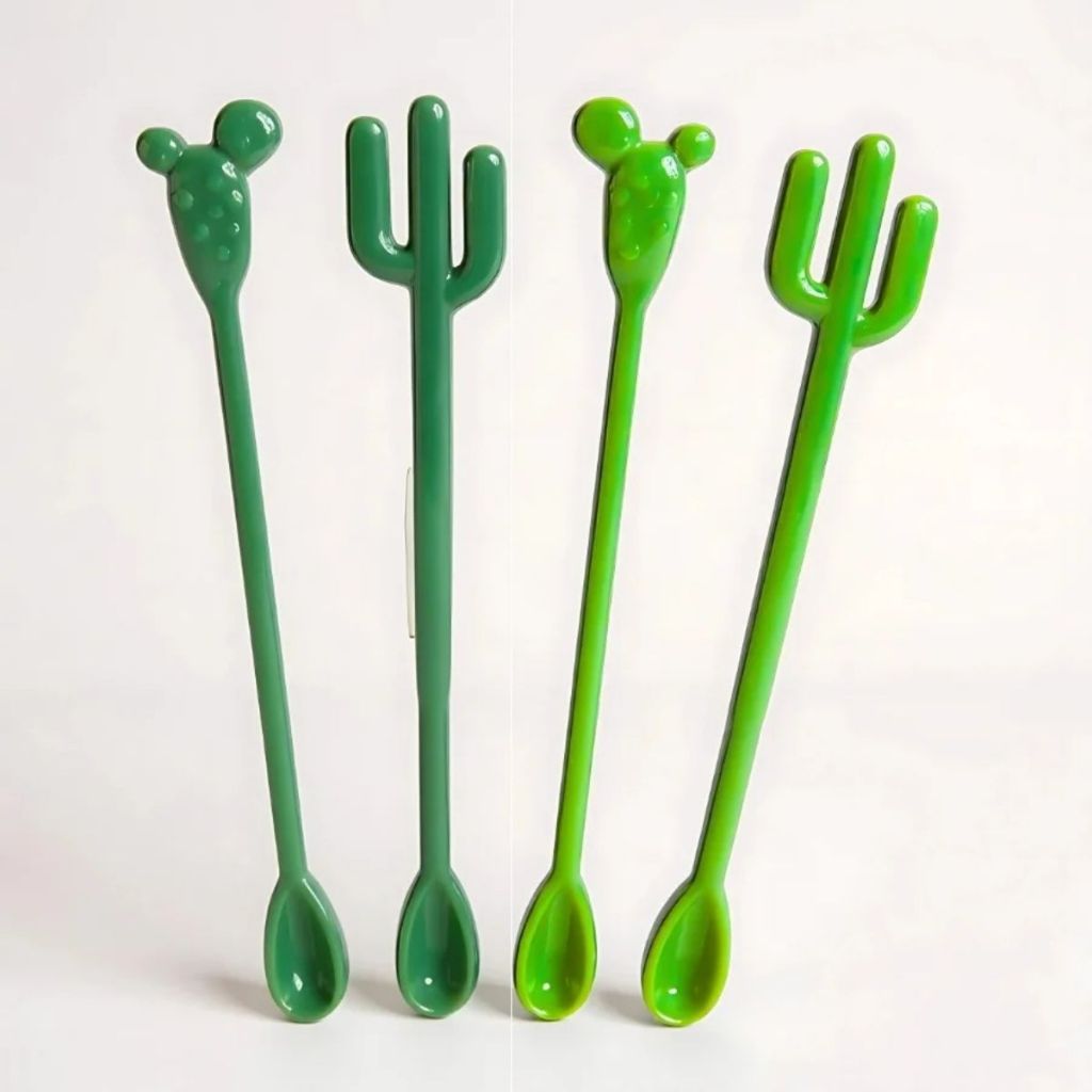 Mexedor Drink - Cacto - Verde Escuro e Verde Claro - 4un - Rizzo em Oferta na Shopee