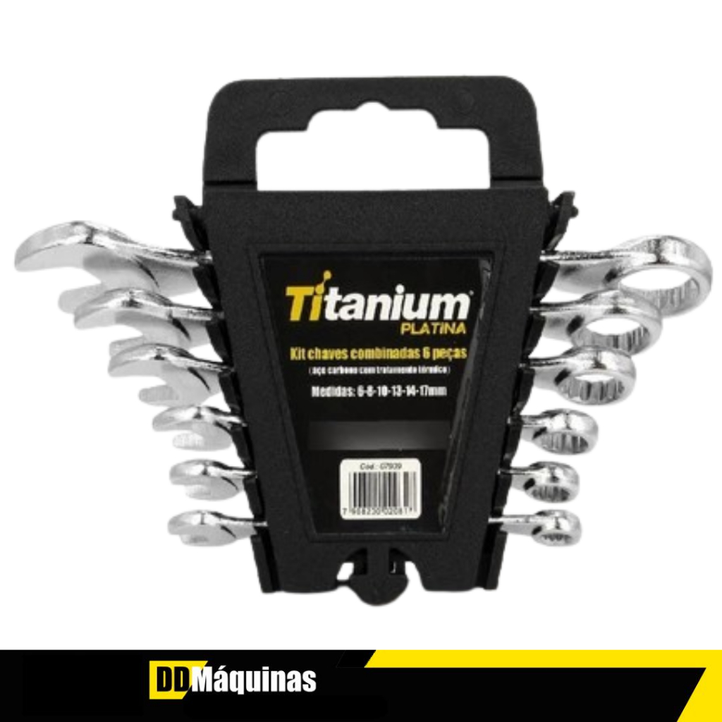 Kit Chave Combinada 6 À 17mm Com 6 Peças - Titanium