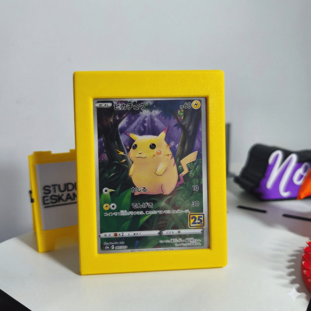 Moldura Porta Cartas para TopLoader – Display 3D para Pokémon TCG, Yu-Gi-Oh e Cards | Várias Cores