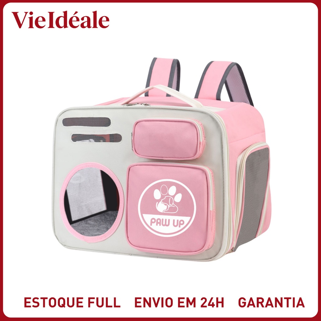 Bolsa Mochila Pet Transporte | Mochila para Gatos e Cachorros Pequenos Respirável Viagem Segura e Confortável em Oferta na Shopee