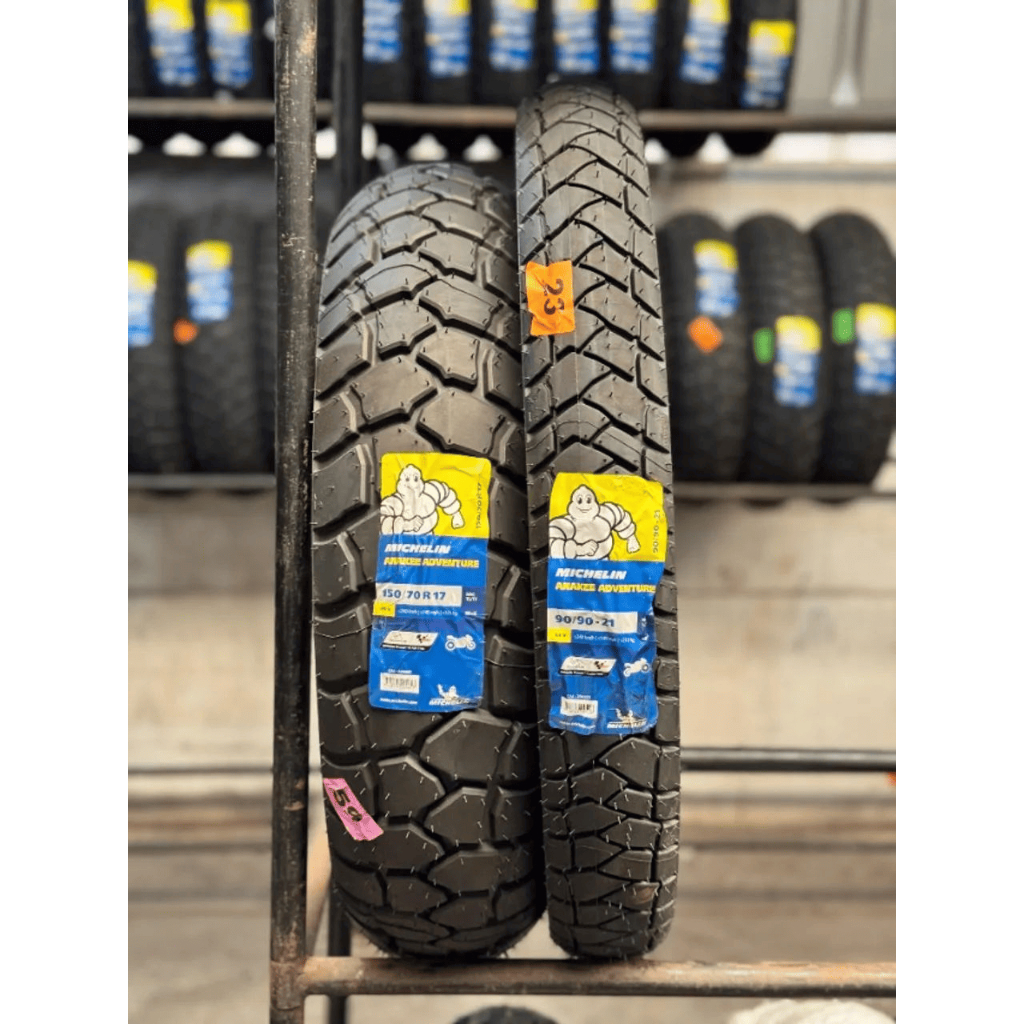 Par Pneu Moto Michelin Anakee Adventure 90/90-21 + 150/70-17 Big Trail Tiger 800