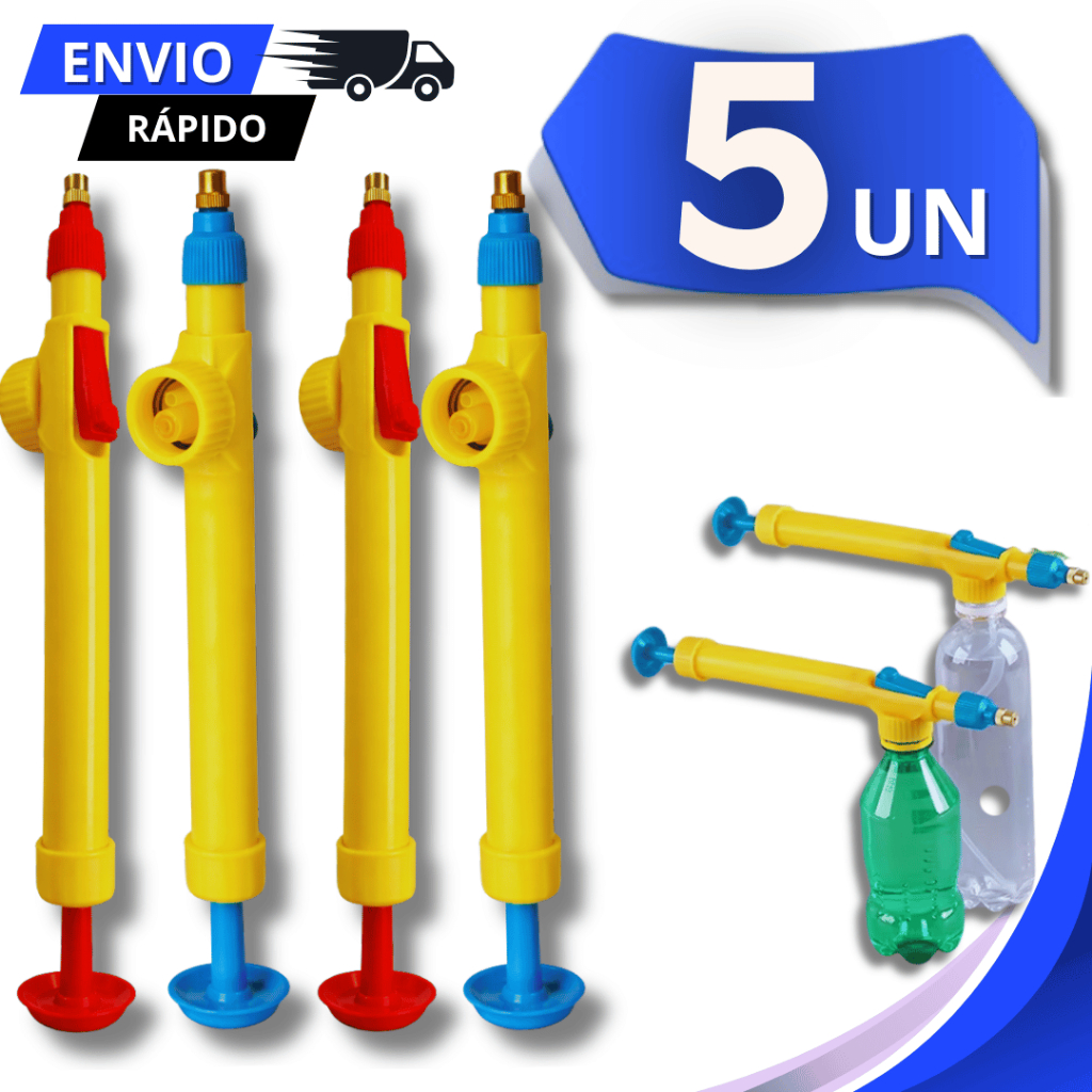 Combo Pulverizadores Borrifador Ambientes Para Garrafas Pet Multiuso Casa Jardins Utilidades