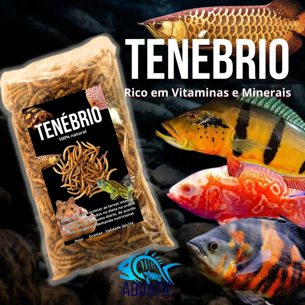 PROTEINA para Peixes Jumbos, Realça Cor, Rico em Vitaminas e Minerais, Oscar, Tucunaré, Aruanã
