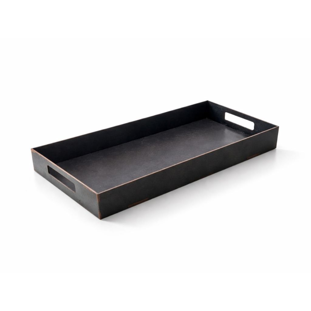 Bandeja Retangular MDF 40x20 cm com Alça – Bandeja Decorativa e Organizadora para Cantinho do Café
