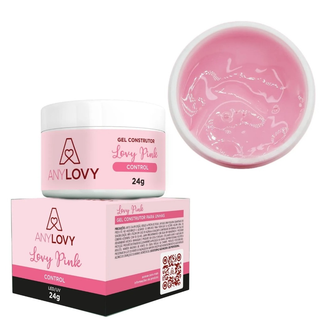 Gel AnyLovy - 24g Construtor Alongamento Unha Postiça Acrigel — imagem 2 de 2