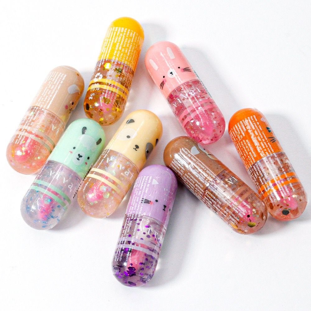 Lip Gloss Labial Mundo Animal Infantil Juvenil 4,3ml - Vivai