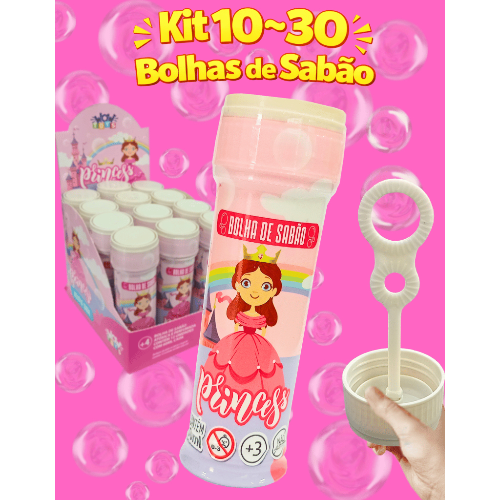 10~30 Bolhas de Sabão bolinha Princesas Lembrancinhas de aniversario infantil sacolinha prenda