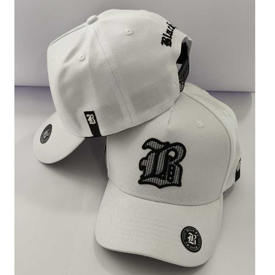 Boné Black.Co Branco White Robust Snapback Aba Curva