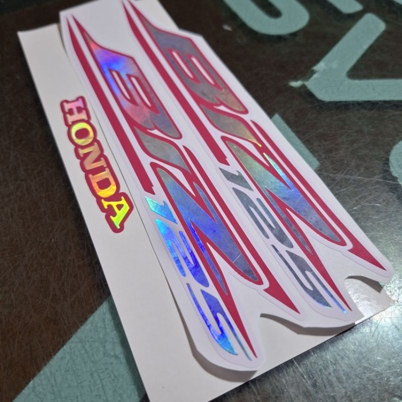 kit adesivos faixas holografico biz 125 personalizado — imagem 2 de 2