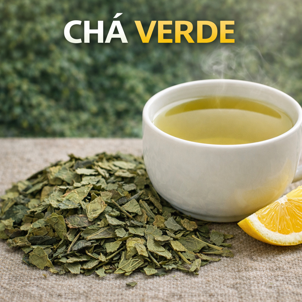 Chá Verde Natural Folhas 100 a 300g 100% Puro Camellia Sinensis Para Infusão