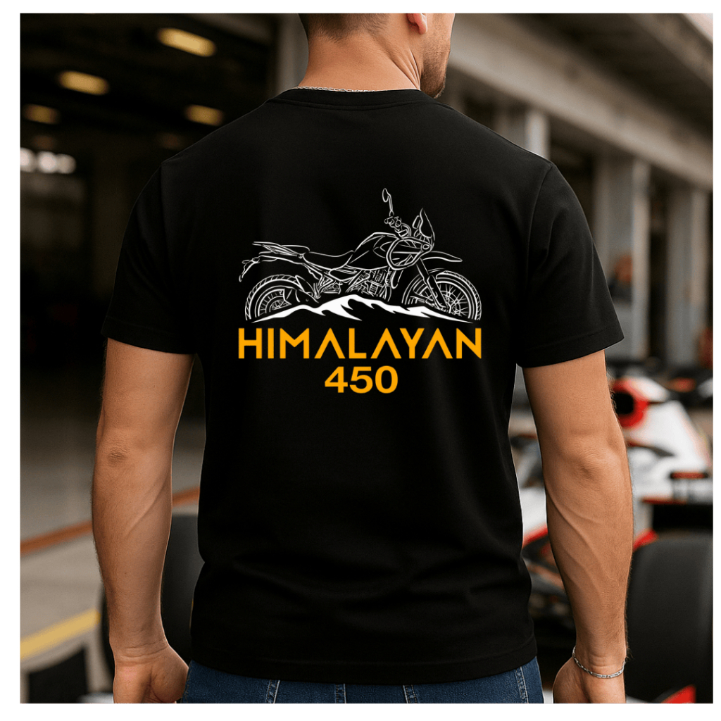 Camisa Camiseta Streetwear Unissex 100% Algodão Premium Com Estampa Himalayan 450 Royal Enfield