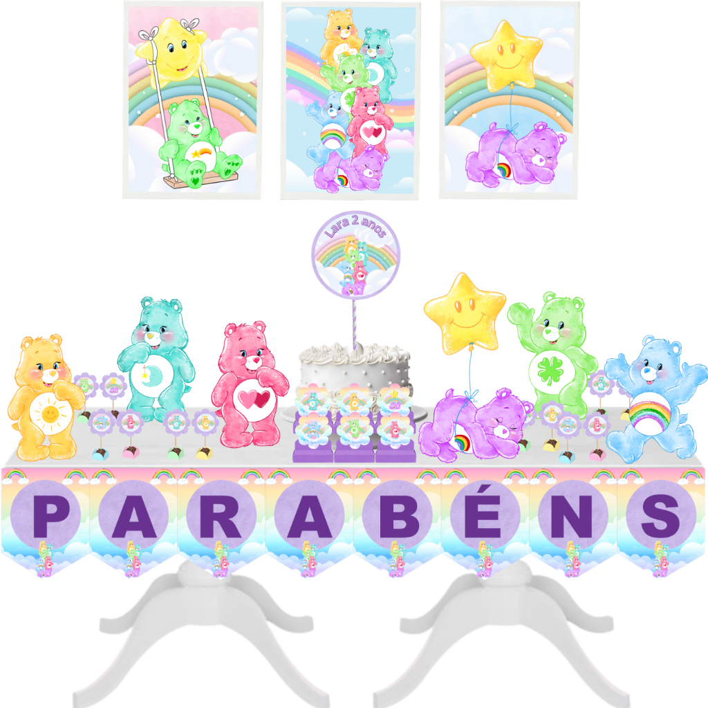 KIT FESTA URSINHOS CARINHOSOS| SÓ UM BOLINHO | MÊSVERSÁRIO ANIVERSÁRIO