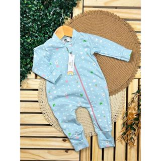 MACACÃO LONGO ZÍPER ALGODÃO RECÉM NASCIDO MAIS VENDIDOS PRINCESA em Oferta na Shopee