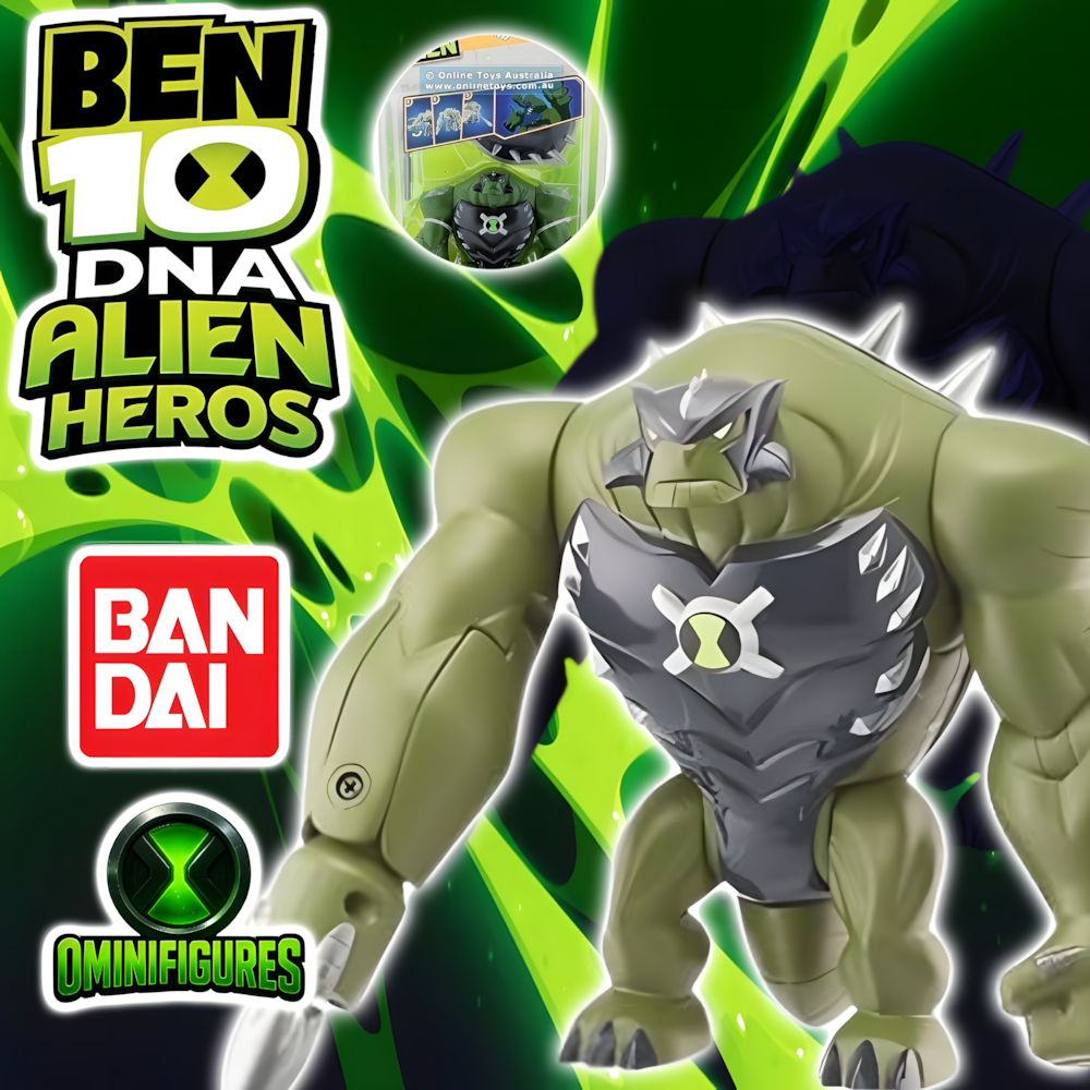 Boneco Ben 10 Enormossauro Supremo Dna Alien Heros Ben 10 Supremacia Alienígena Bandai