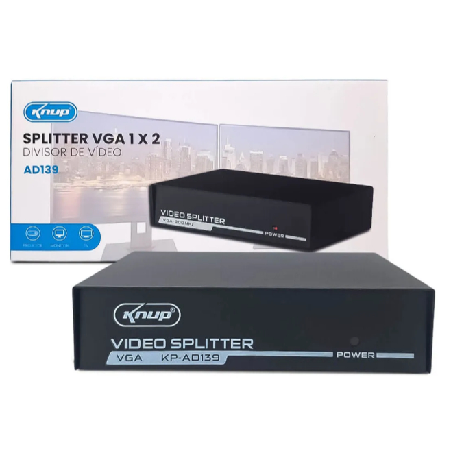 Multiplicador SPLITTER De Entradas Vga 1x2 KP-AD139