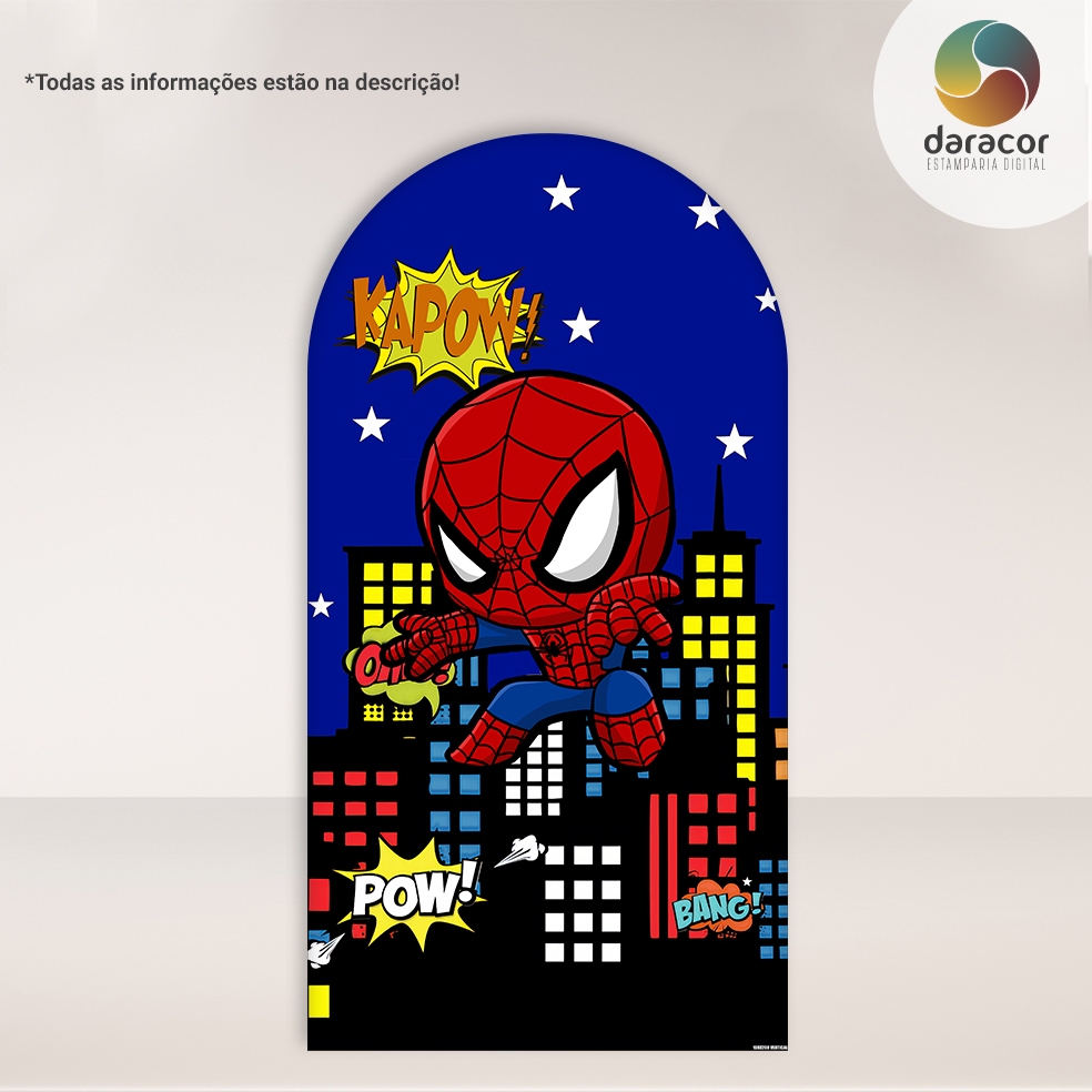 Capa de Painel Vertical  Aranha baby 01  Face Única em Oferta na Shopee
