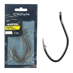 Anzol Crow Super Cat Fish Black c/5 - Jogá - Crown
