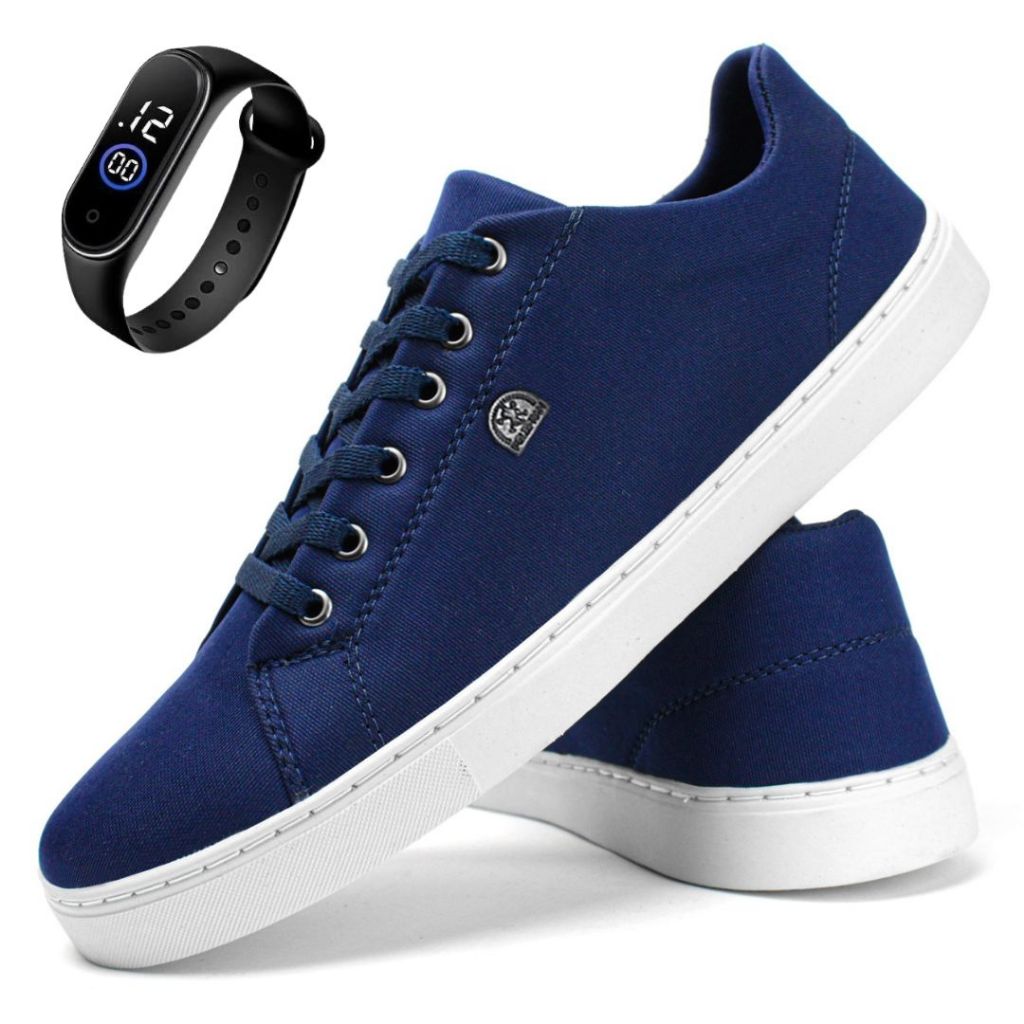 Kit Masculino Sapatênis + Relógio Digital Última Chance Promoção Limitada