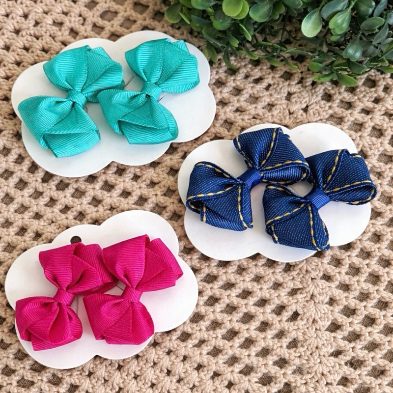 kit 6 Laços infantil kit laços  presilha infantil laço no bico de pato laço menina laço luxo infantil hair bow baby